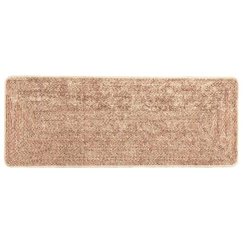 VidaXL Chodnik dywanowy MARSA Żółty 80 x 200 cm Poliester i PVC
