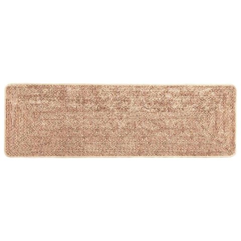 VidaXL Chodnik dywanowy MARSA Żółty 80 x 250 cm Poliester i PVC