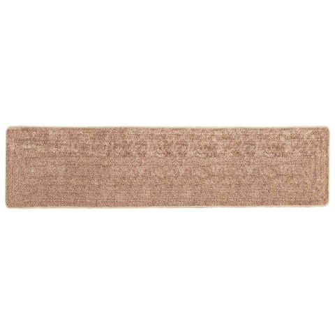 VidaXL Chodnik dywanowy MARSA Żółty 80 x 300 cm Poliester i PVC