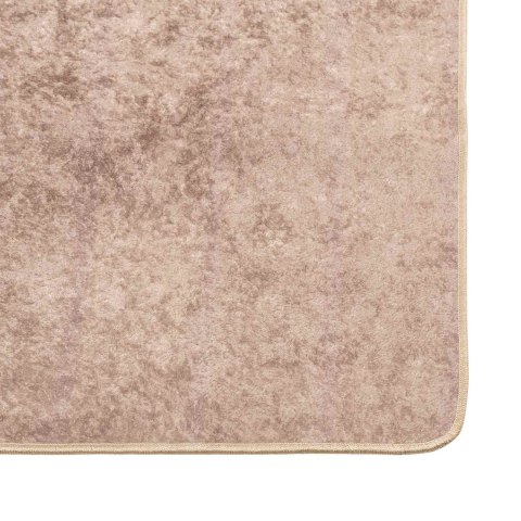 VidaXL Chodnik dywanowy MARSA piaskowy 120 x 170 cm Poliester i PVC