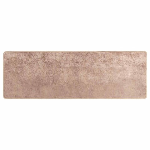 VidaXL Chodnik dywanowy MARSA piaskowy 50 x 150 cm Poliester i PVC