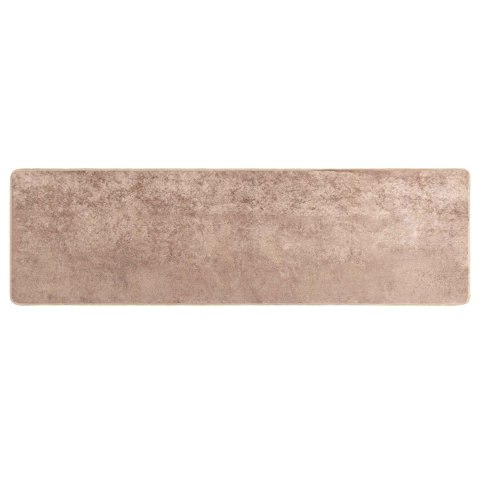 VidaXL Chodnik dywanowy MARSA piaskowy 50 x 200 cm Poliester i PVC
