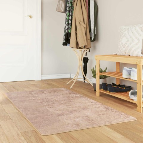 VidaXL Chodnik dywanowy MARSA piaskowy 80 x 200 cm Poliester i PVC
