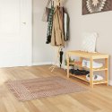 VidaXL Chodnik dywanowy MARSA Biały 100 x 100 cm Poliester i PVC