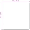 VidaXL Chodnik dywanowy MARSA Biały 100 x 100 cm Poliester i PVC