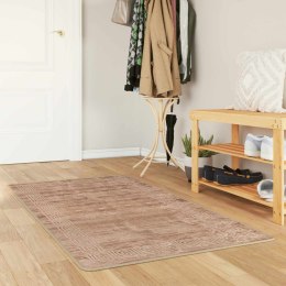 VidaXL Chodnik dywanowy MARSA Biały 100 x 150 cm Poliester i PVC