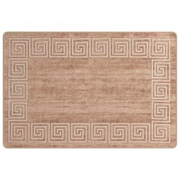 VidaXL Chodnik dywanowy MARSA Biały 100 x 150 cm Poliester i PVC
