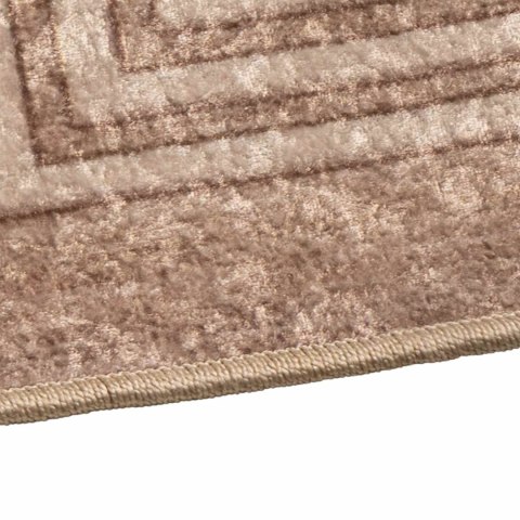 VidaXL Chodnik dywanowy MARSA Biały 100 x 150 cm Poliester i PVC