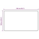 VidaXL Chodnik dywanowy MARSA Biały 100 x 150 cm Poliester i PVC