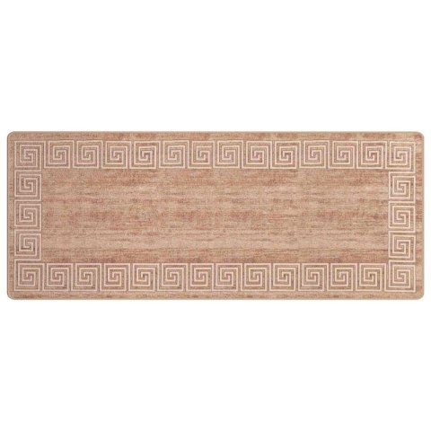 VidaXL Chodnik dywanowy MARSA Biały 100 x 300 cm Poliester i PVC