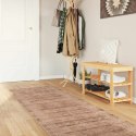 VidaXL Chodnik dywanowy MARSA Biały 100 x 450 cm Poliester i PVC