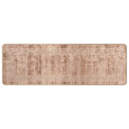 VidaXL Chodnik dywanowy MARSA Biały 50 x 150 cm Poliester i PVC