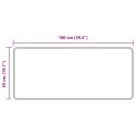 VidaXL Chodnik dywanowy MARSA Biały 50 x 150 cm Poliester i PVC