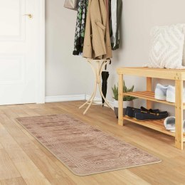 VidaXL Chodnik dywanowy MARSA Biały 50 x 200 cm Poliester i PVC