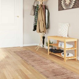 VidaXL Chodnik dywanowy MARSA Biały 50 x 400 cm Poliester i PVC