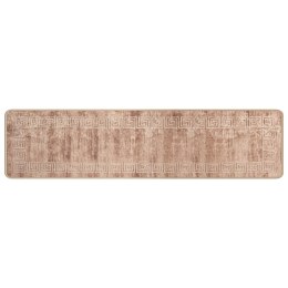 VidaXL Chodnik dywanowy MARSA Biały 50 x 400 cm Poliester i PVC