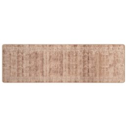 VidaXL Chodnik dywanowy MARSA Biały 80 x 250 cm Poliester i PVC