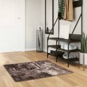 VidaXL Chodnik dywanowy MARSA Czarny 100 x 100 cm Poliester i PVC