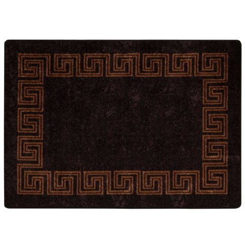VidaXL Chodnik dywanowy MARSA Czarny 100 x 150 cm Poliester i PVC
