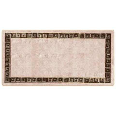 VidaXL Chodnik dywanowy MARSA Czarny 100 x 200 cm Poliester i PVC