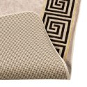 VidaXL Chodnik dywanowy MARSA Czarny 100 x 200 cm Poliester i PVC