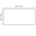 VidaXL Chodnik dywanowy MARSA Czarny 100 x 200 cm Poliester i PVC