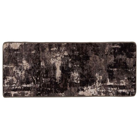 VidaXL Chodnik dywanowy MARSA Czarny 100 x 200 cm Poliester i PVC