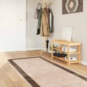 VidaXL Chodnik dywanowy MARSA Czarny 100 x 250 cm Poliester i PVC