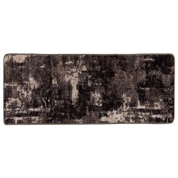 VidaXL Chodnik dywanowy MARSA Czarny 100 x 250 cm Poliester i PVC