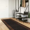 VidaXL Chodnik dywanowy MARSA Czarny 100 x 300 cm Poliester i PVC