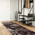 VidaXL Chodnik dywanowy MARSA Czarny 100 x 400 cm Poliester i PVC