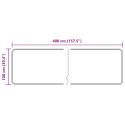 VidaXL Chodnik dywanowy MARSA Czarny 100 x 400 cm Poliester i PVC