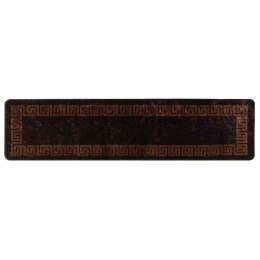 VidaXL Chodnik dywanowy MARSA Czarny 100 x 450 cm Poliester i PVC