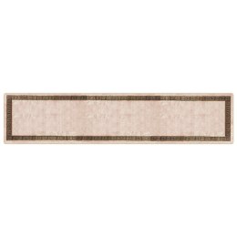 VidaXL Chodnik dywanowy MARSA Czarny 100 x 450 cm Poliester i PVC