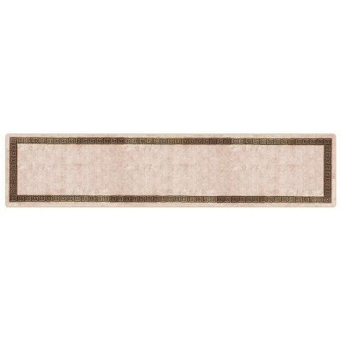 VidaXL Chodnik dywanowy MARSA Czarny 100 x 450 cm Poliester i PVC