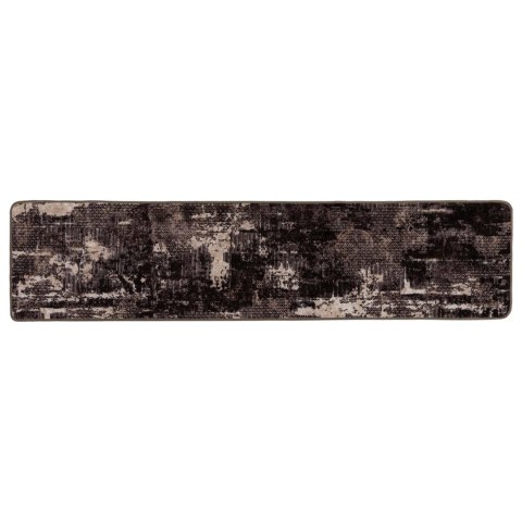 VidaXL Chodnik dywanowy MARSA Czarny 50 x 100 cm Poliester i PVC
