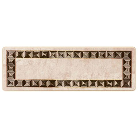 VidaXL Chodnik dywanowy MARSA Czarny 50 x 150 cm Poliester i PVC