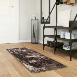 VidaXL Chodnik dywanowy MARSA Czarny 50 x 150 cm Poliester i PVC