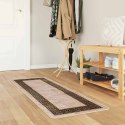 VidaXL Chodnik dywanowy MARSA Czarny 50 x 200 cm Poliester i PVC