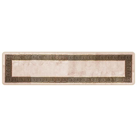 VidaXL Chodnik dywanowy MARSA Czarny 50 x 200 cm Poliester i PVC