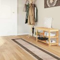 VidaXL Chodnik dywanowy MARSA Czarny 50 x 250 cm Poliester i PVC