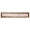 VidaXL Chodnik dywanowy MARSA Czarny 50 x 250 cm Poliester i PVC