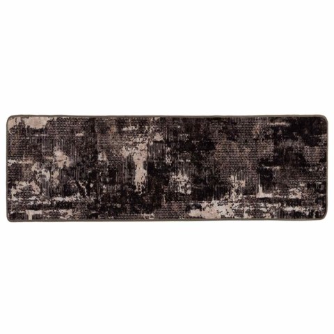VidaXL Chodnik dywanowy MARSA Czarny 50 x 300 cm Poliester i PVC