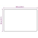 VidaXL Chodnik dywanowy MARSA Czarny 80 x 100 cm Poliester i PVC