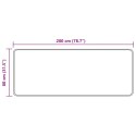 VidaXL Chodnik dywanowy MARSA Czarny 80 x 200 cm Poliester i PVC