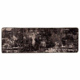 VidaXL Chodnik dywanowy MARSA Czarny 80 x 250 cm Poliester i PVC