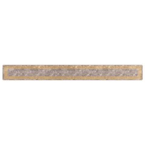 VidaXL Chodnik dywanowy MARSA Szary 50 x 450 cm Poliester i PVC