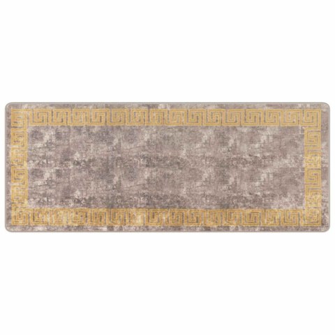 VidaXL Chodnik dywanowy MARSA Szary 80 x 200 cm Poliester i PVC