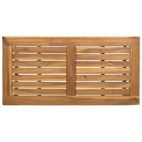 VidaXL Stół na Zewnątrz Szary i brązowy 80 x 40 x 40 cm polirattan