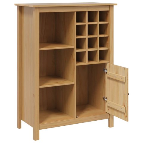 VidaXL Szafka na wino HILL Miodowy brąz 79.5 x 40 x 107.5 cm